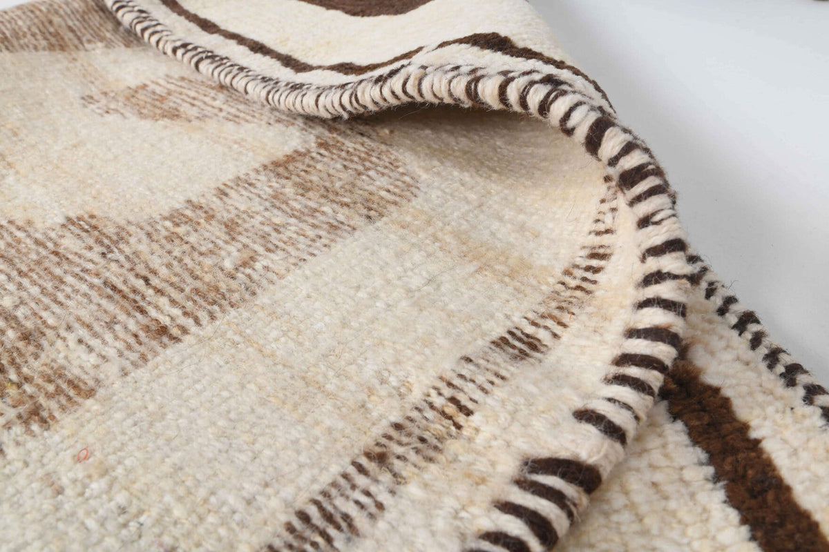 Antre ve koridor için tribal desenli el dokuma vintage yolluk – 99x390 cm