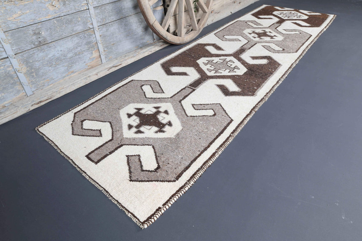 Bohemian Oushak Vintage Runner Rug
