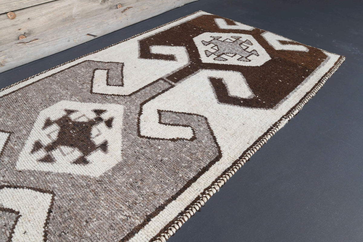 Bohemian Oushak Vintage Runner Rug