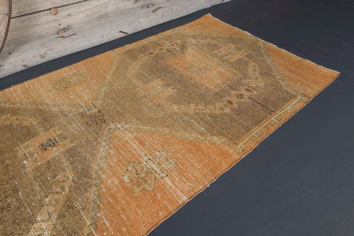 Tek parça el dokuma vintage yolluk 97x350 cm (3,4 m²) – Pera Halı