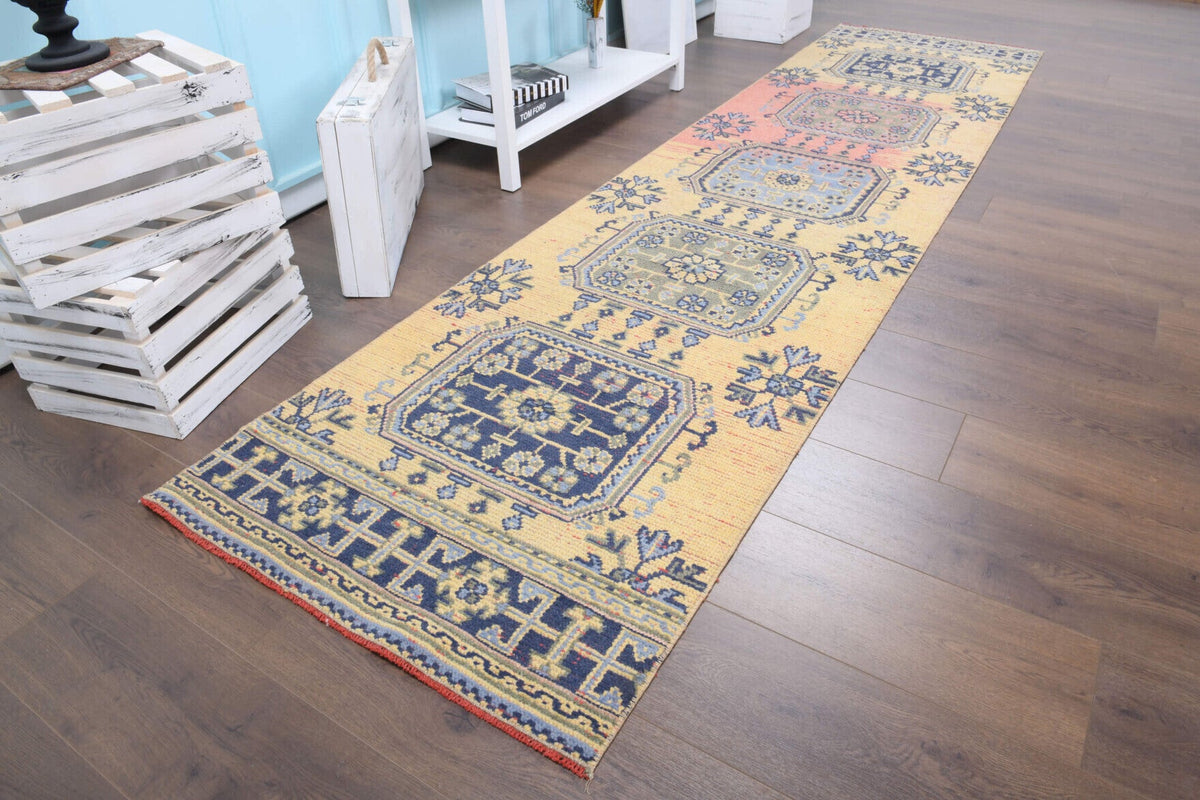 Tek parça el dokuma vintage yolluk 82x330 cm (2,71 m²) – Pera Halı