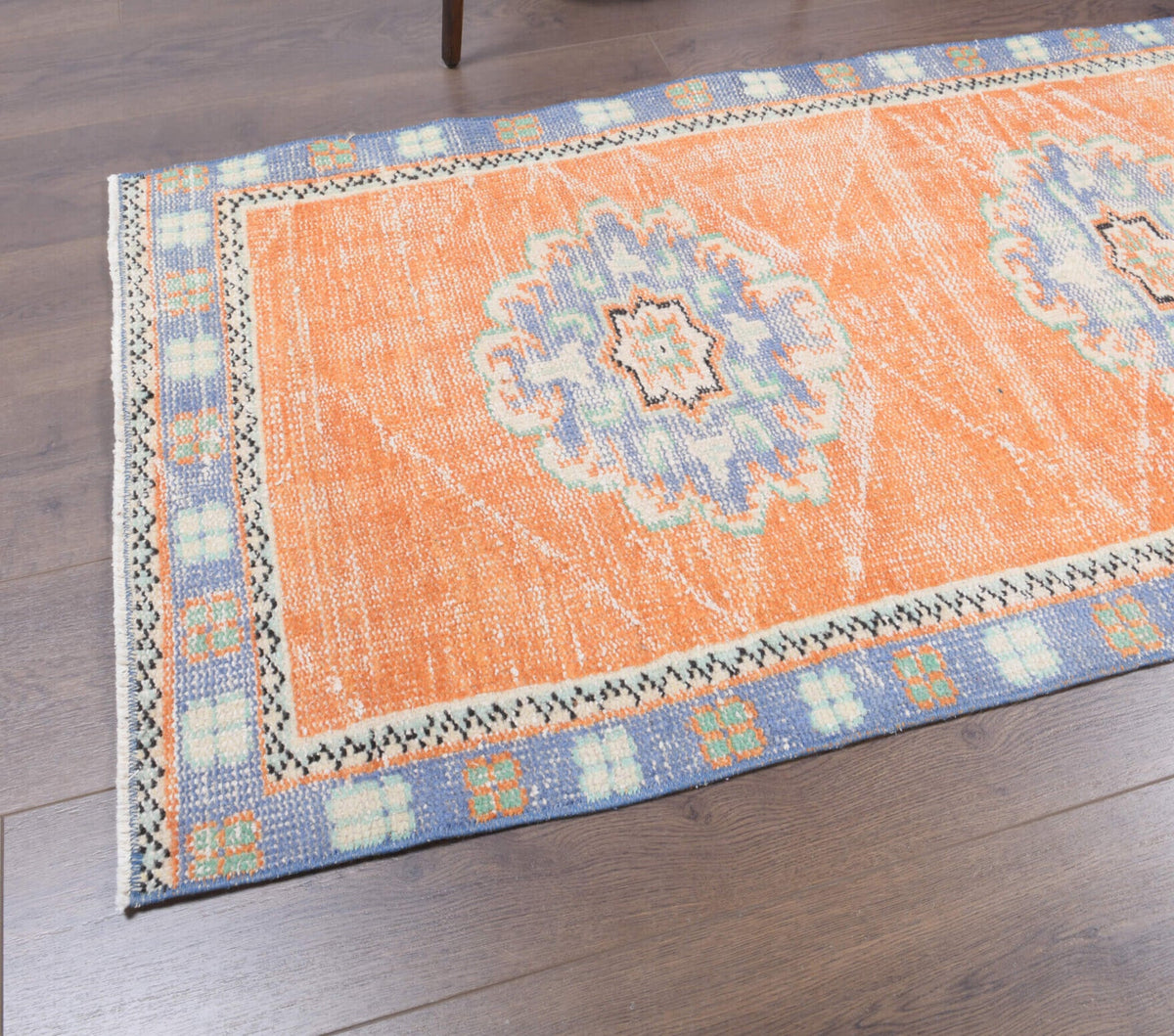 Tek parça el dokuma vintage yolluk 77x325 cm (2,5 m²) – Pera Halı
