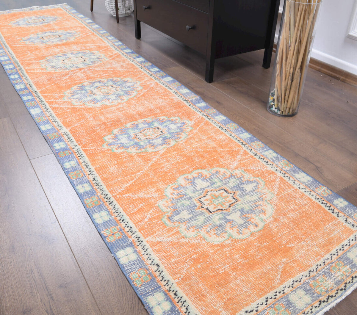 2,5 m² el dokuma vintage yolluk – Anadolu, 1970'ler
