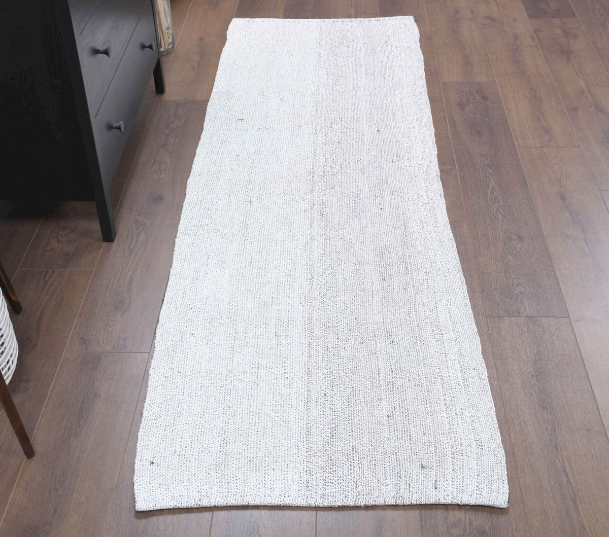 1960'lardan Anadolu kökenli düz zeminli vintage kilim yolluk, 72x225 cm