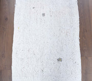 El yapımı vintage yolluk 79x213 cm kilim desenli yün - detay görünümü
