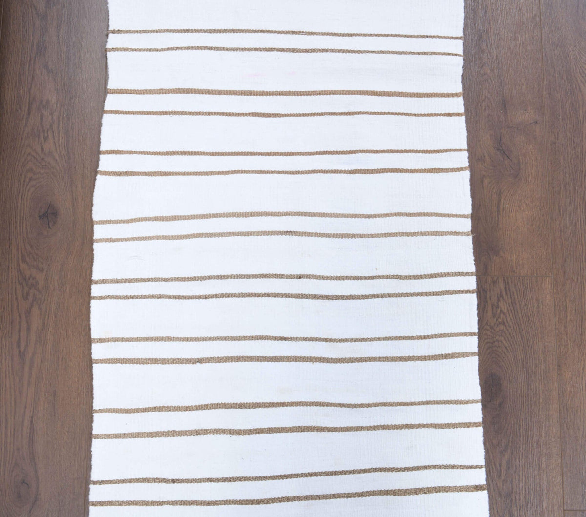1960'lardan Anadolu kökenli çizgili vintage kilim yolluk, 62x216 cm