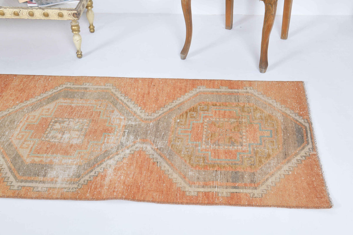Tek parça el dokuma vintage yolluk 78x296 cm (2,31 m²) – Pera Halı