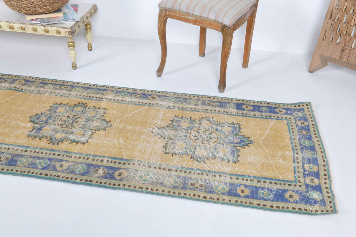 Tek parça el dokuma vintage yolluk 78x340 cm (2,65 m²) – Pera Halı