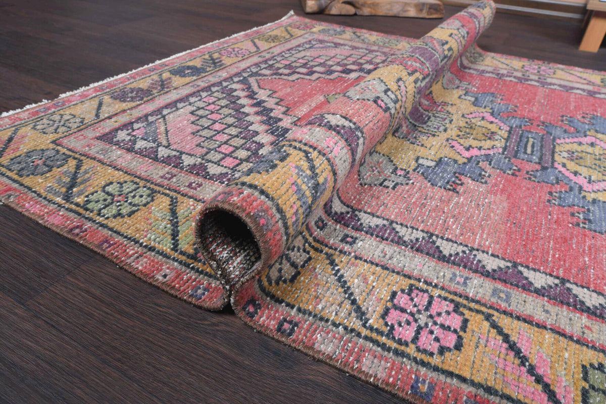 2,74 m² el dokuma vintage yolluk – Anadolu, 1970'ler