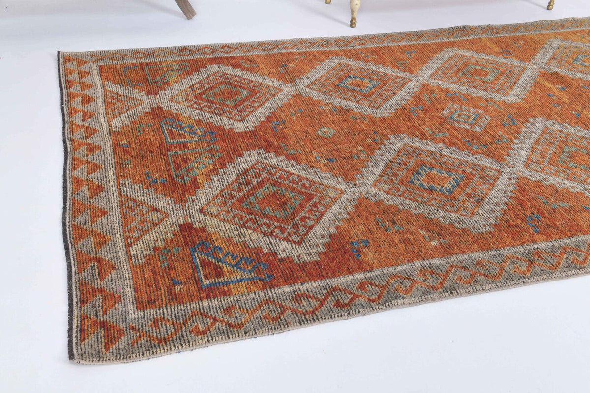 Tek parça el dokuma vintage yolluk 150x333 cm (5 m²) – Pera Halı