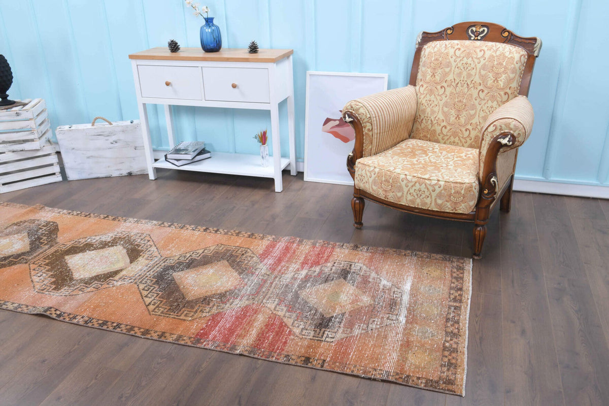 3,21 m² el dokuma vintage yolluk – Anadolu, 1970'ler