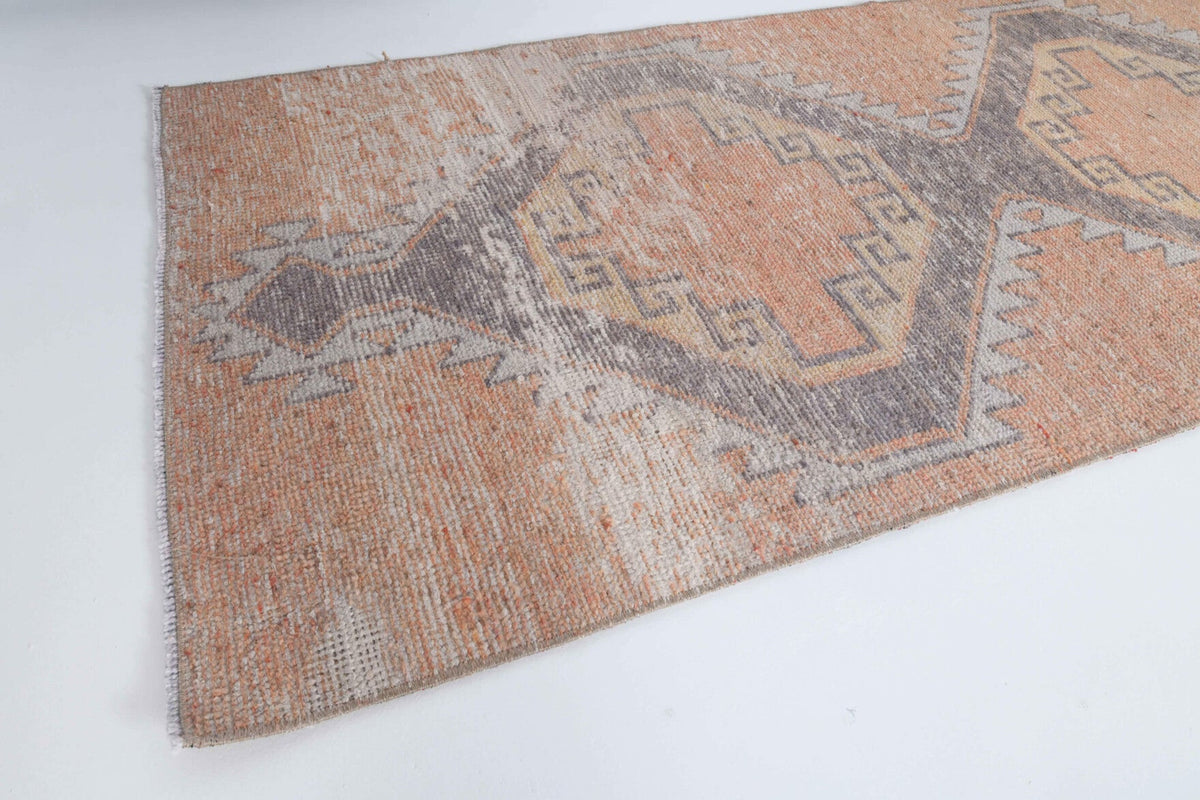 Tek parça el dokuma vintage yolluk 81x321 cm (2,6 m²) – Pera Halı