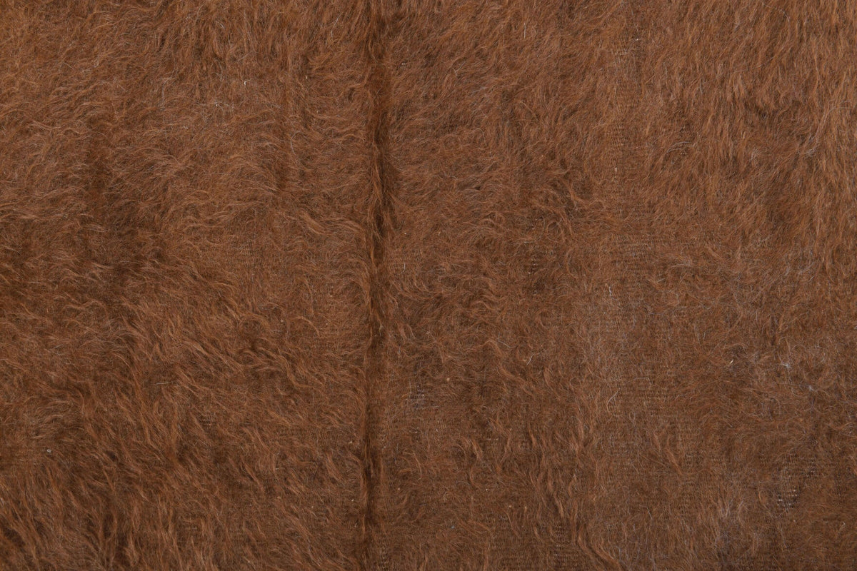 El yapımı vintage yolluk 48x163 cm kilim desenli yün - üstten görünüm