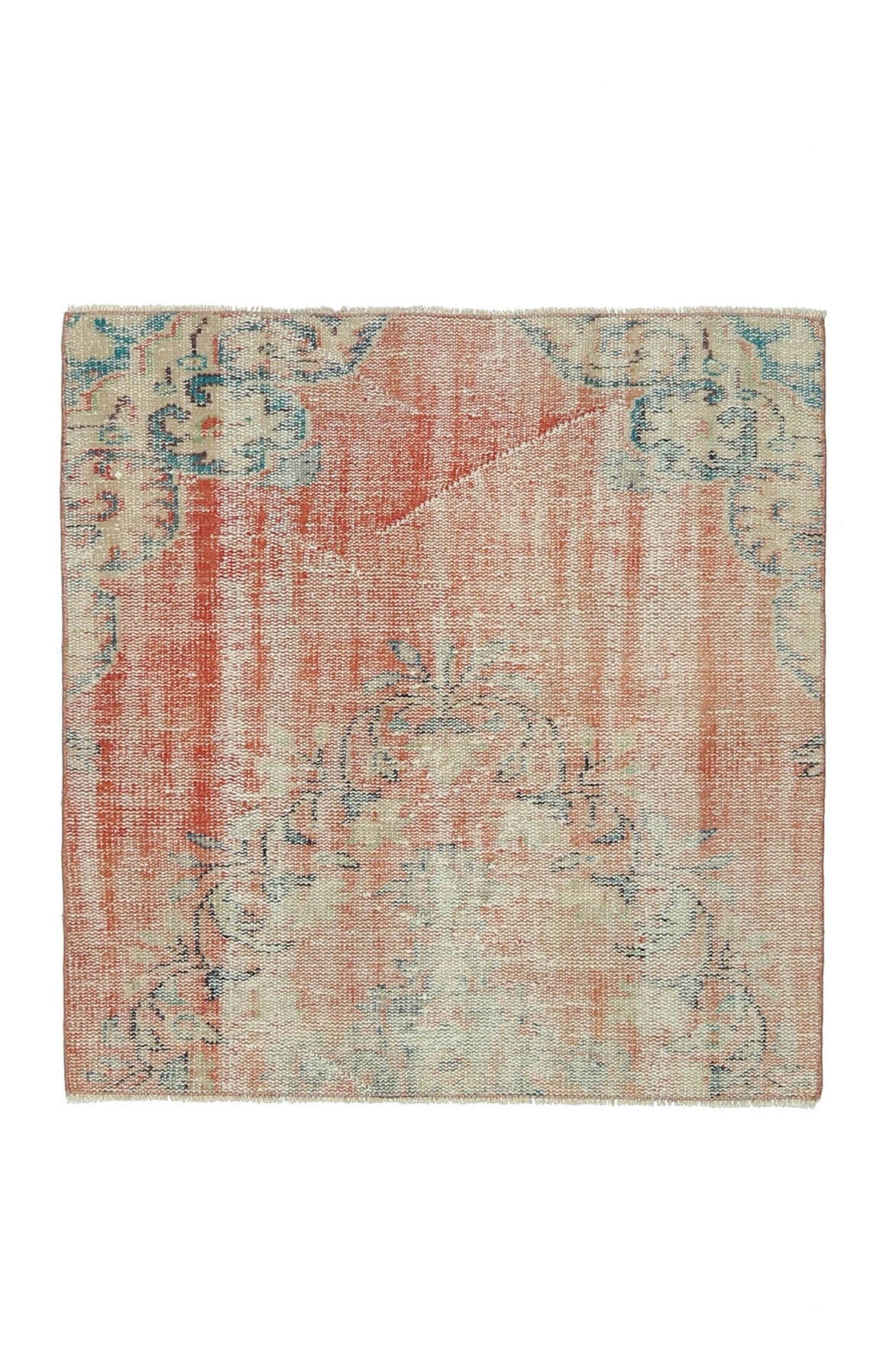 Vintage Oushak Square Small Rug
