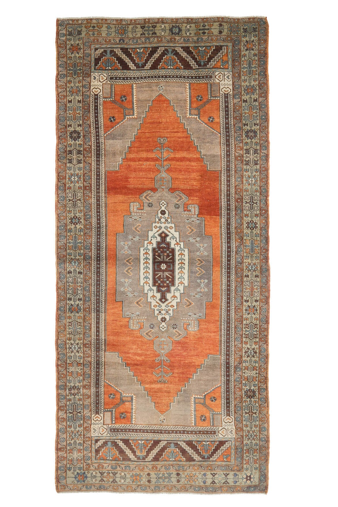 Vintage Taspinar Anatolian Wide Runner Rug