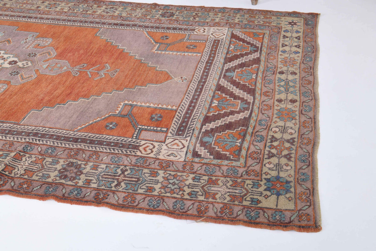 El yapımı vintage yolluk 122x335 cm oryantal desenli yün - mekan görünümü