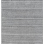 Gri Sade Geometrik Çizgili Modern Halı - 0950GZ